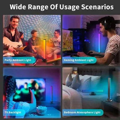 Pack 2 Barra De Luz Led Sonido Ritmo Música Rgb