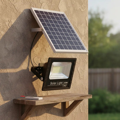 Foco Solar LED 300W Exterior IP67 Control Remoto