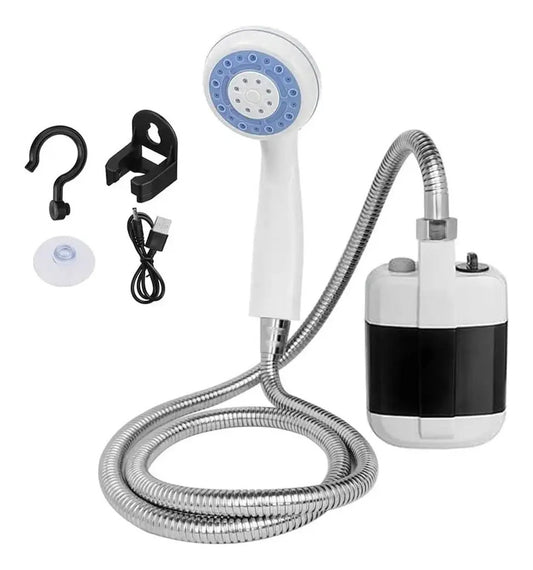 Ducha portátil recargable USB con bomba y accesorios