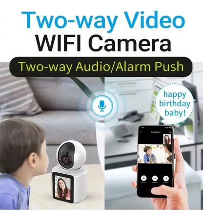 Cámara IP Wi-Fi 2.4G 360° para monitorear bebés con audio y video