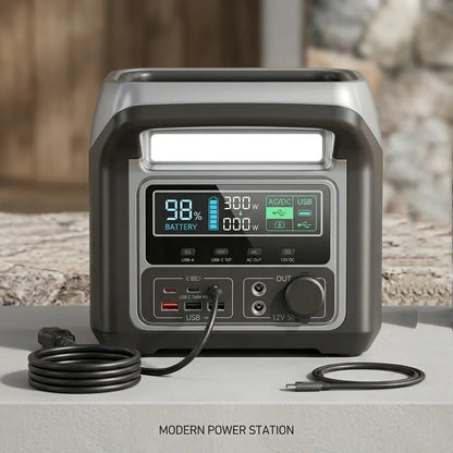 Estacion de Energia Portatil 1500W 896Wh LiFePO4