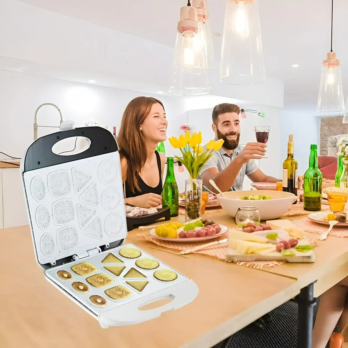 Máquina Para Hacer Galletas 13 Moldes Manual 1400w