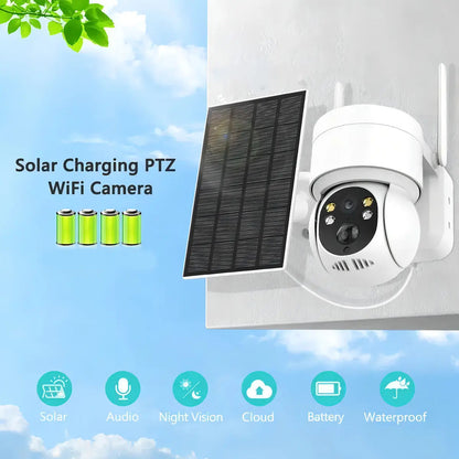 Cámara solar exterior IP 1080 inalámbrica 360 a color
