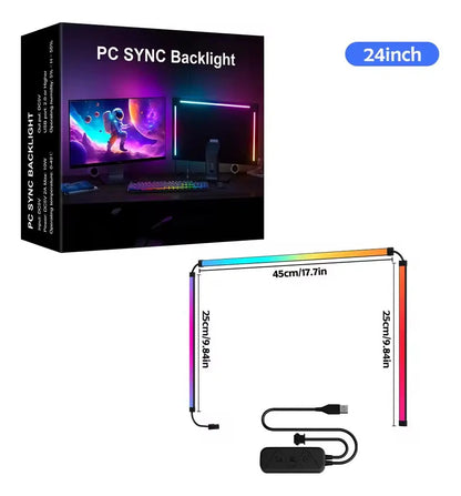Luces Rgb Monitor Gaming Sincronización App Inteligente