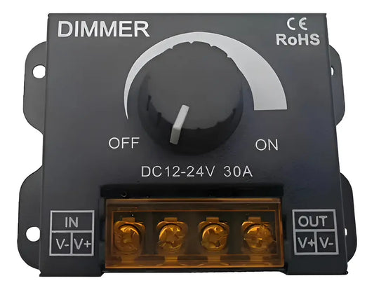 Regulador Voltaje Dimmer 12v/24v Dc 30a Para Luces Led
