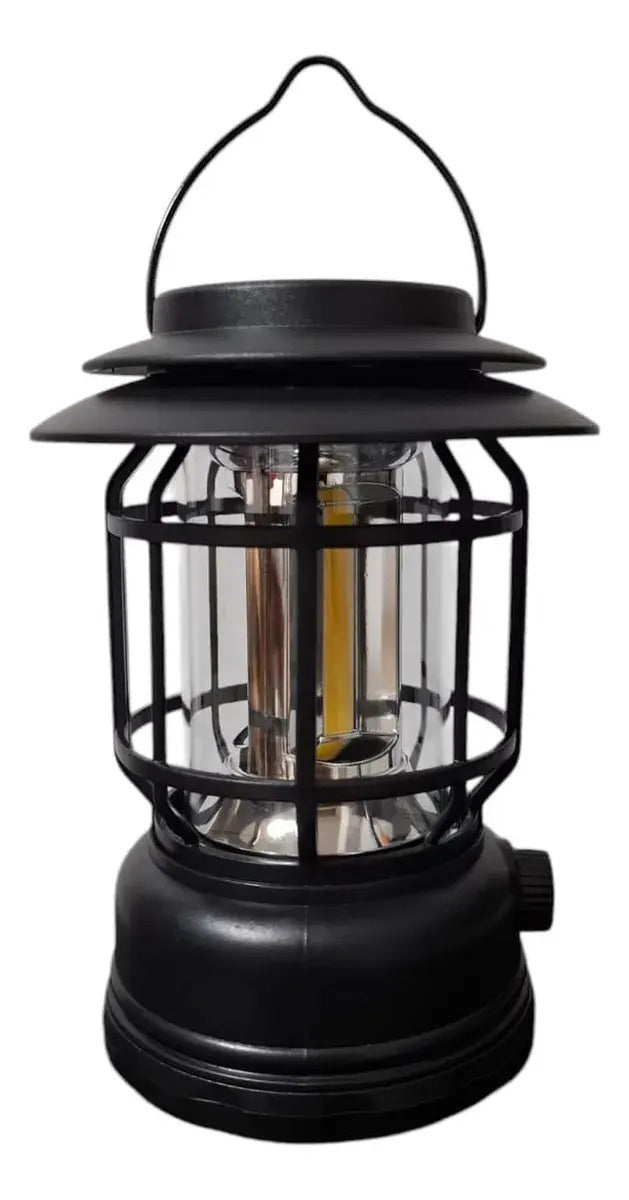 Linterna Camping COB 360 Luz Calida USB ABS Portatil