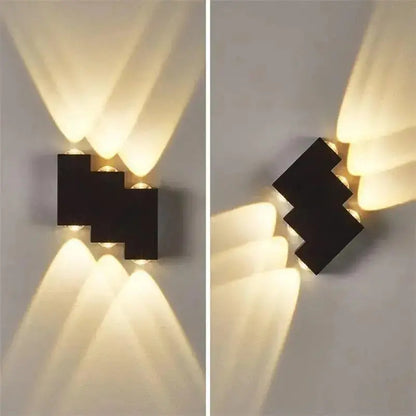 Aplique Led Exterior Bidireccional Para Escalera Y Fachada