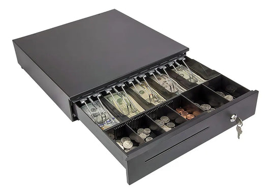 Caja De Dinero Electrónica Con Llave Y Gavetas