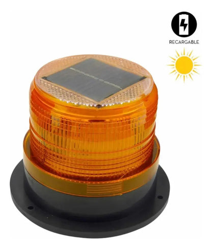 Baliza Solar LED Iman Seguridad Auto 12 LED Recargable