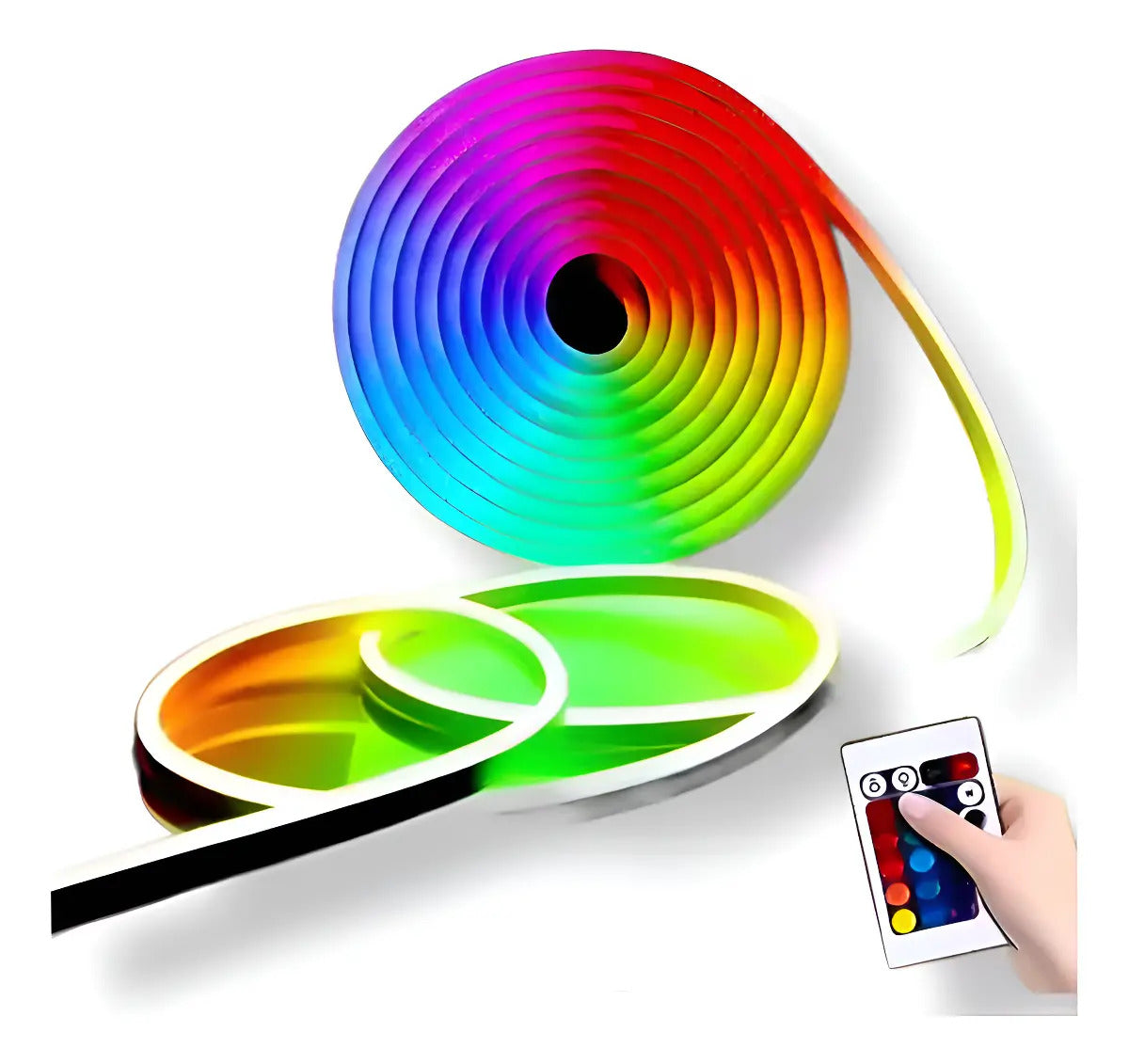 Cinta Led Rgb Flex Neon 12v 5m Luces Multicolor