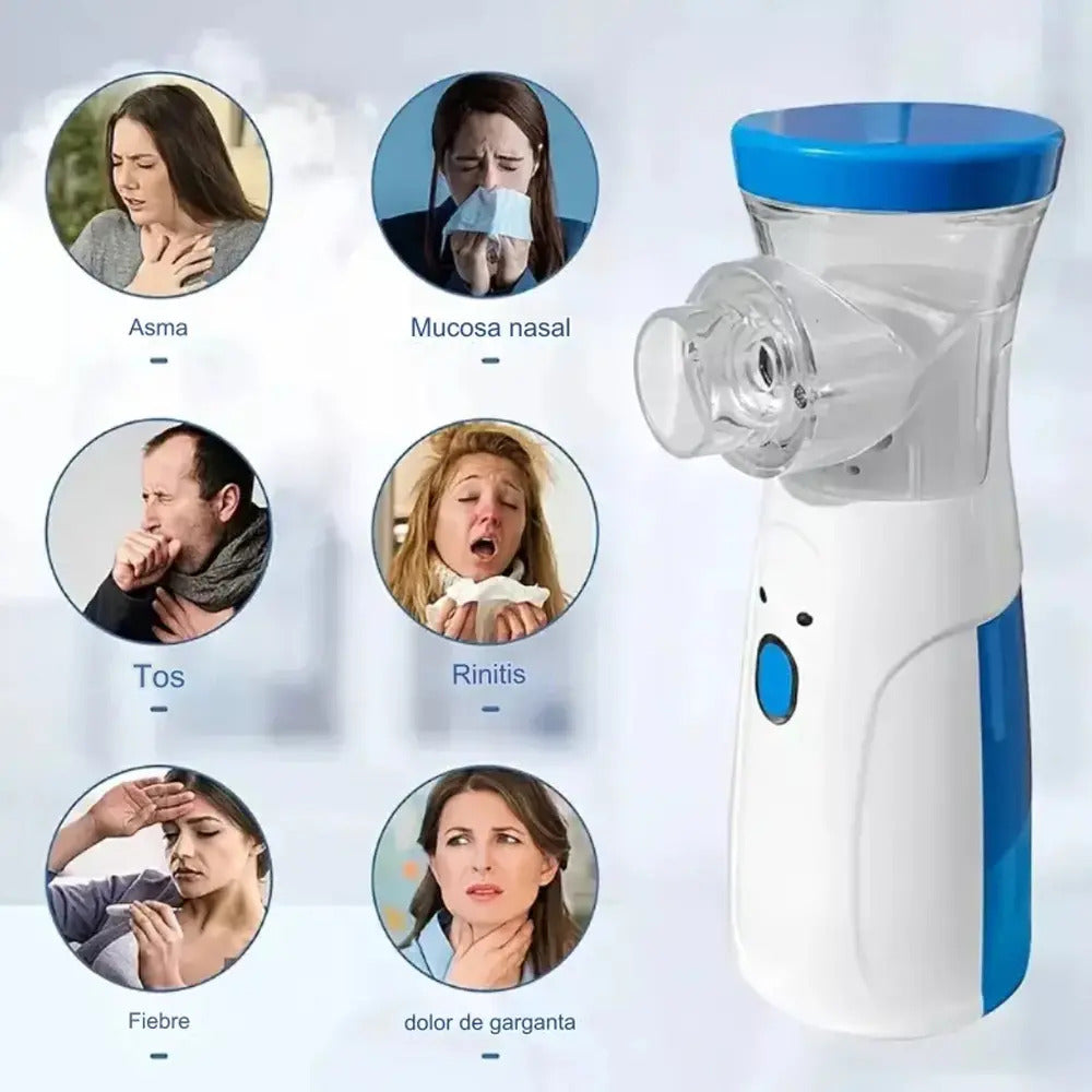 Nebulizador Inhalador Portatil Mesh Recargable Niño Adulto