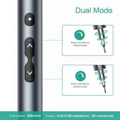 Controles de avance y reversa del destornillador eléctrico