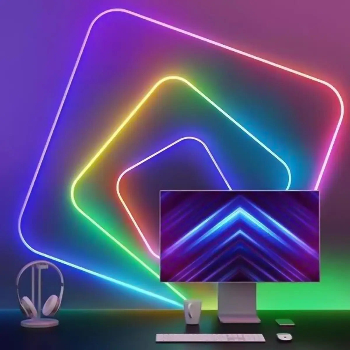 Cinta Led Rgb Flex Neon 12v 5m Luces Multicolor
