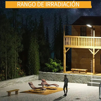 Foco Solar LED 300W IP65 con Sensor de Movimiento y Control Remoto para Exterior