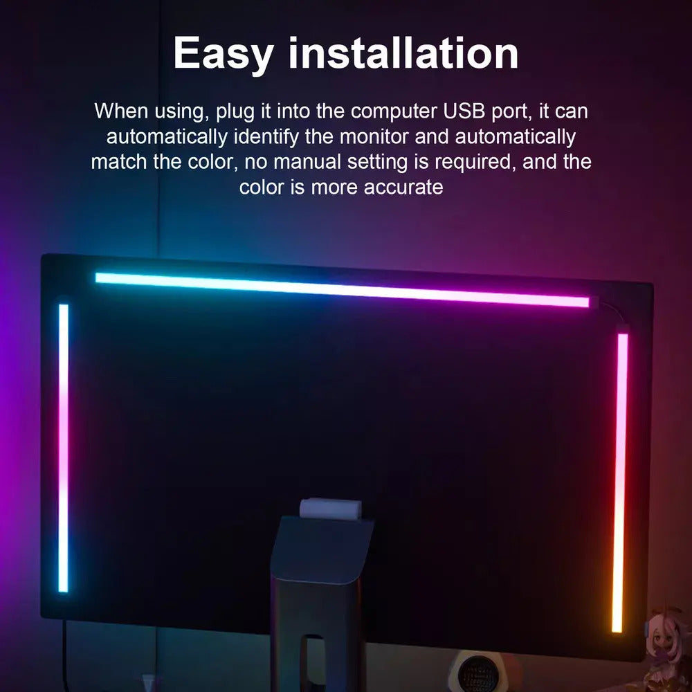 Luces Rgb Monitor Gaming Sincronización App Inteligente