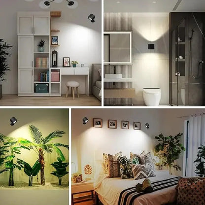 Lámpara LED De Pared Inalámbrica Magnética 360° Con Control Remoto Recargable