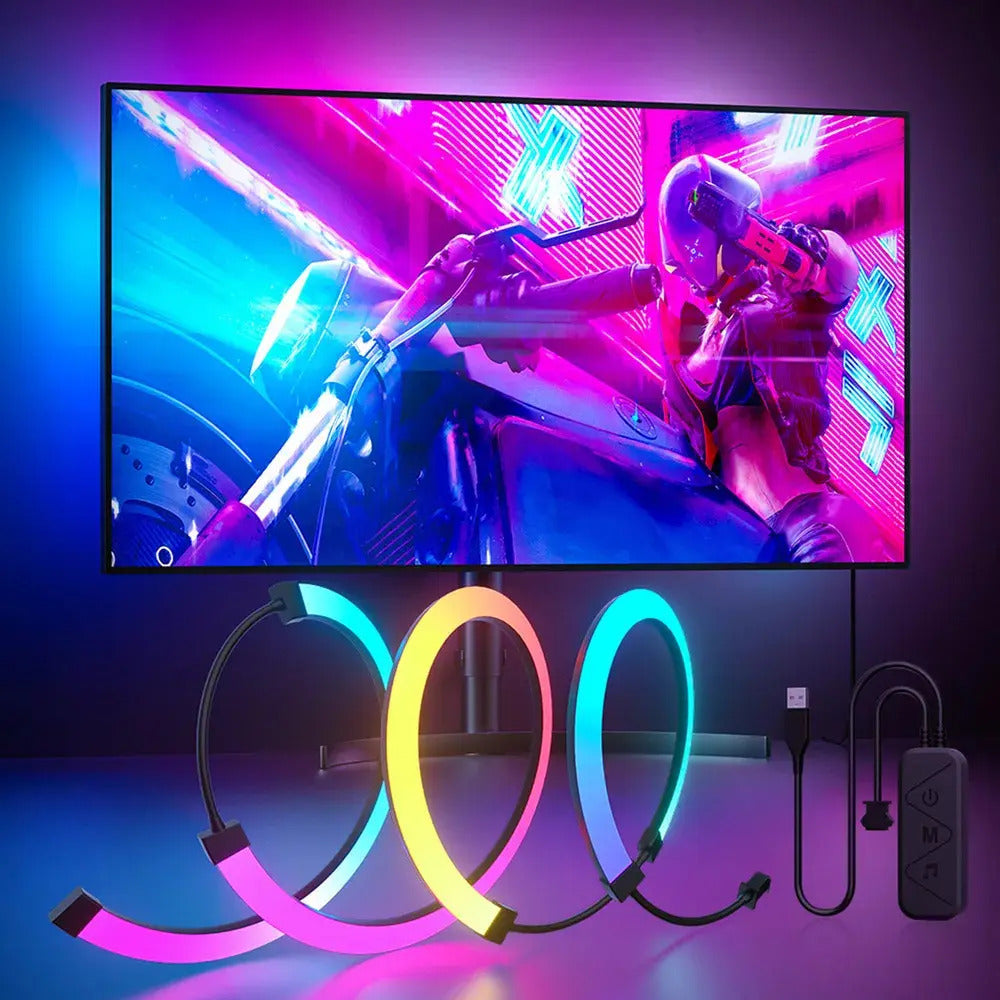 Luces Rgb Monitor Gaming Sincronización App Inteligente