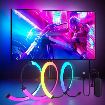 Luces Rgb Monitor Gaming Sincronización App Inteligente