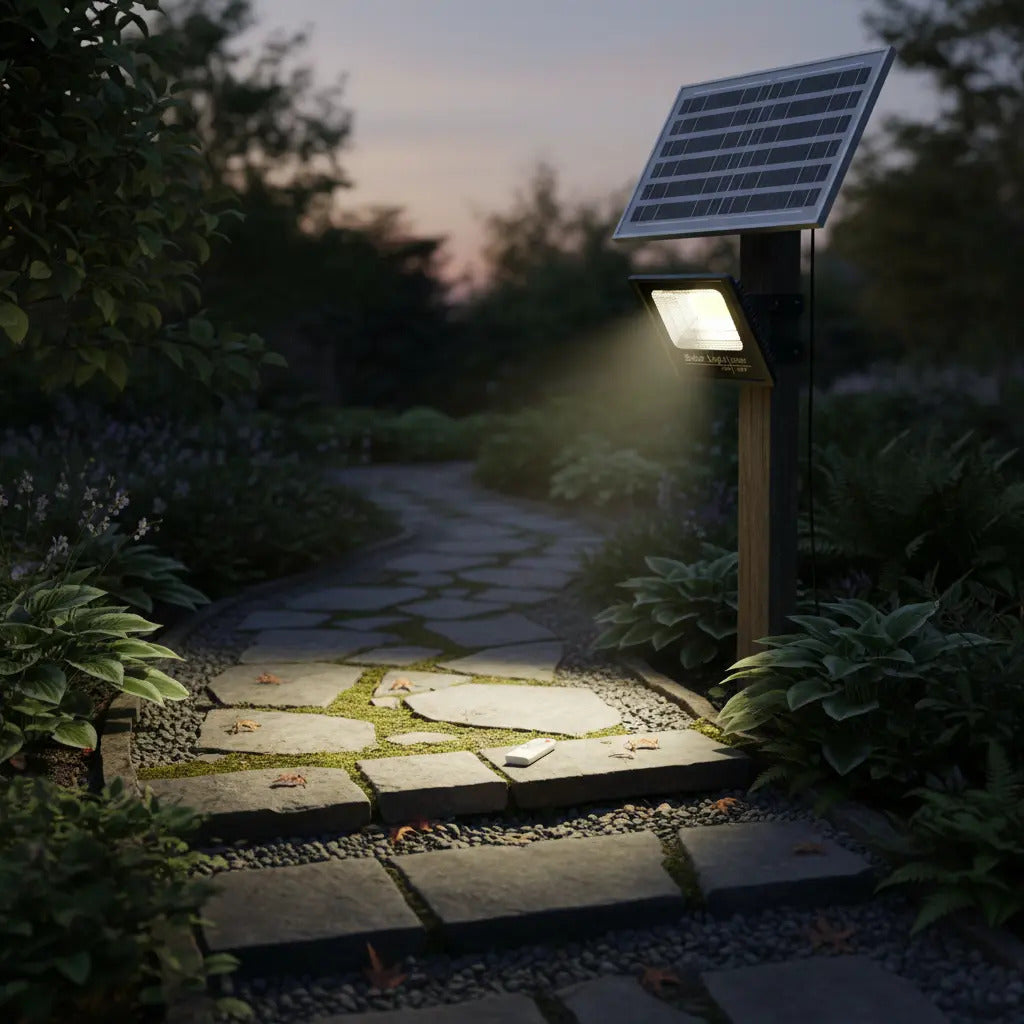 Foco Solar LED 200W Exterior IP67 con Control Remoto