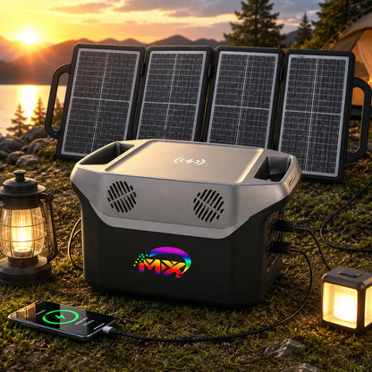 Kit Generador Solar 1500W 220V con Panel Plegable 150W