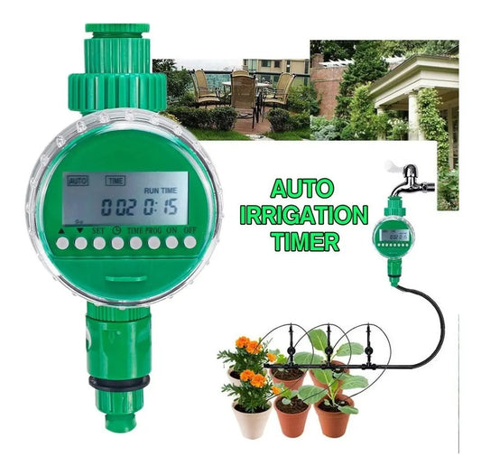 Temporizador de Riego Automatico para Jardin y Goteo