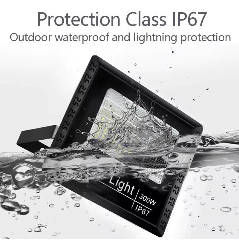 Foco Solar LED 300W Exterior IP67 Control Remoto
