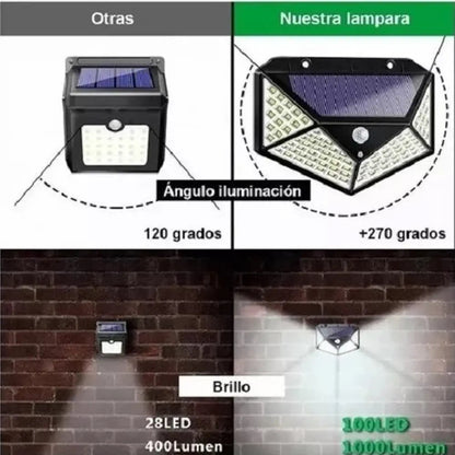 Foco solar pequeño con sensor para estacionamiento y balcón