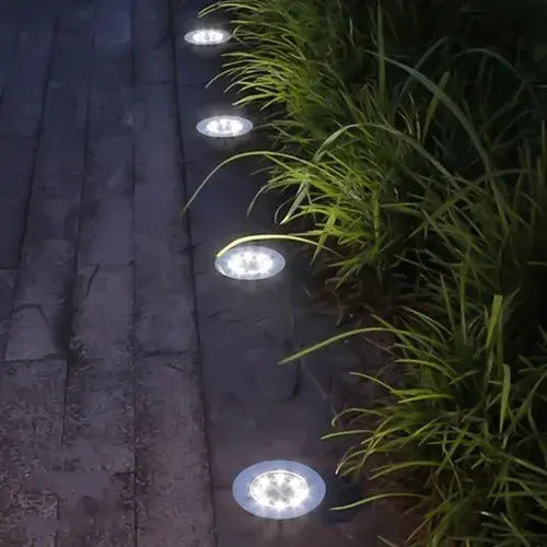 Focos solares con sensor de luz y encendido automático nocturno

