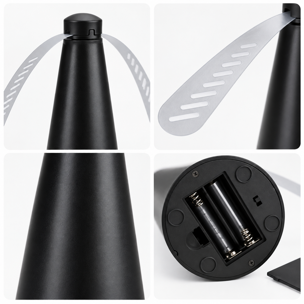 Ventilador Repelente de Moscas Negro para Mesa sin Químicos, Portátil para Terraza, Quincho y Camping