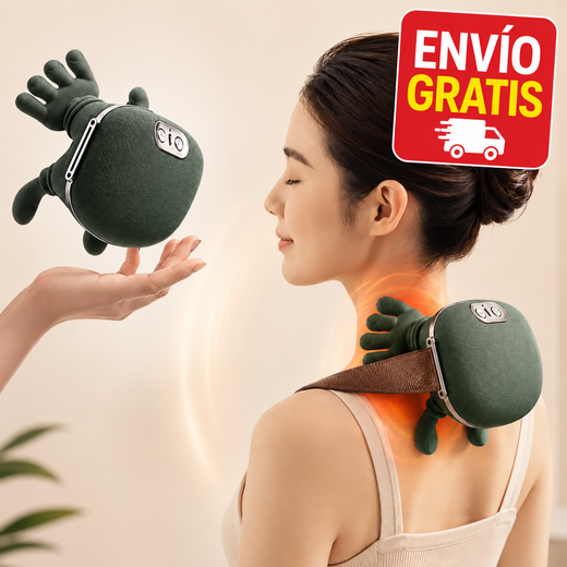 Masajeador Cuello Hombros Calor Terapéutico Portátil