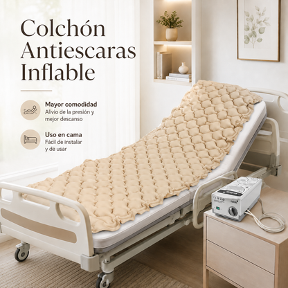 Colchón Antiescaras Eléctrico Para Cama Hospitalaria