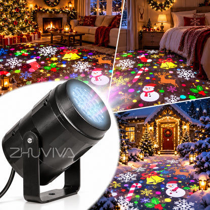 Proyector LED Navidad con 16 Figuras para Decoración