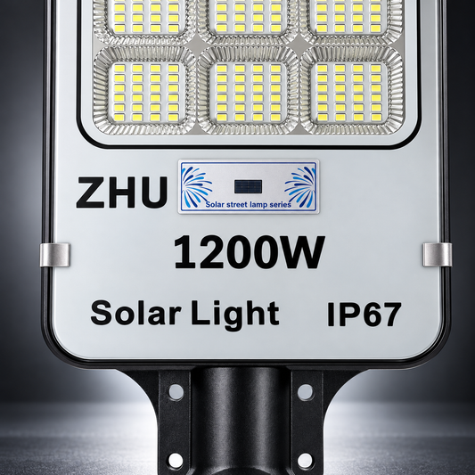 Foco solar LED IP67 con panel solar y control remoto