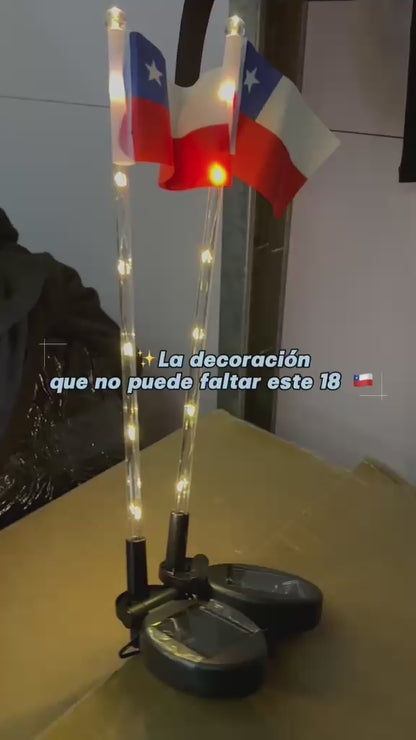 Pack 4 Luces Solares de Jardín Estaca Luz Cálida 63 cm