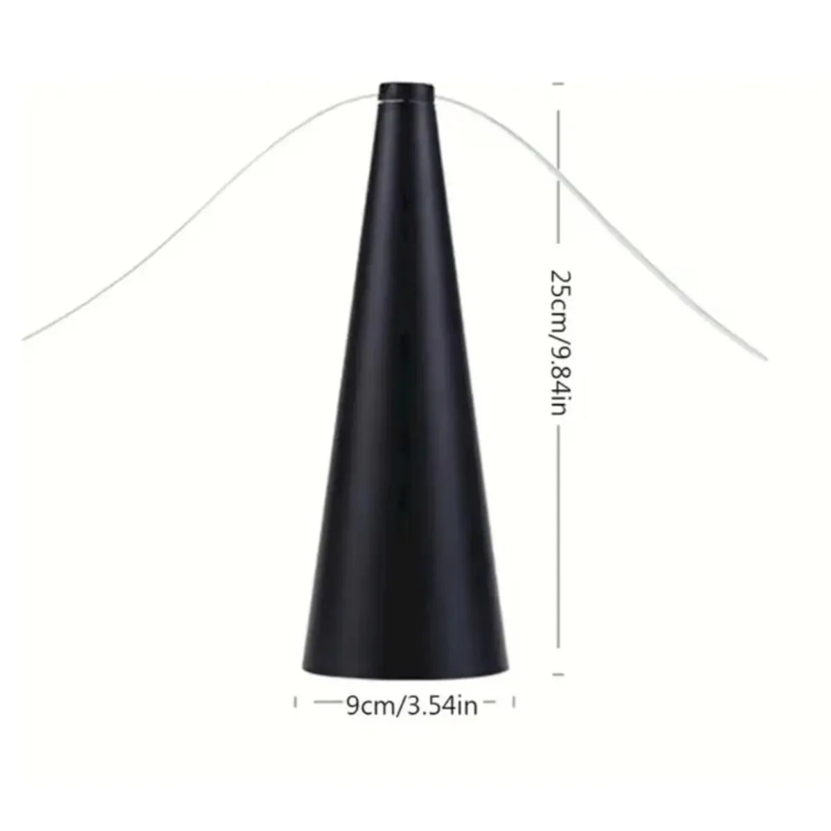 Ventilador Repelente de Moscas Negro para Mesa sin Químicos, Portátil para Terraza, Quincho y Camping