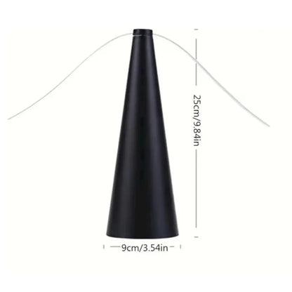 Ventilador Repelente de Moscas Negro para Mesa sin Químicos, Portátil para Terraza, Quincho y Camping
