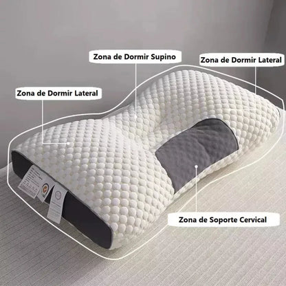 Almohada cervical transpirable con material cómodo para mejorar el descanso