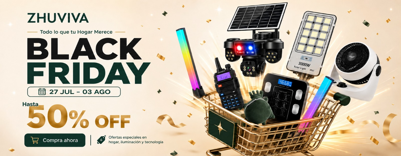 Black Friday ZHUVIVA con ofertas de hasta 50%
